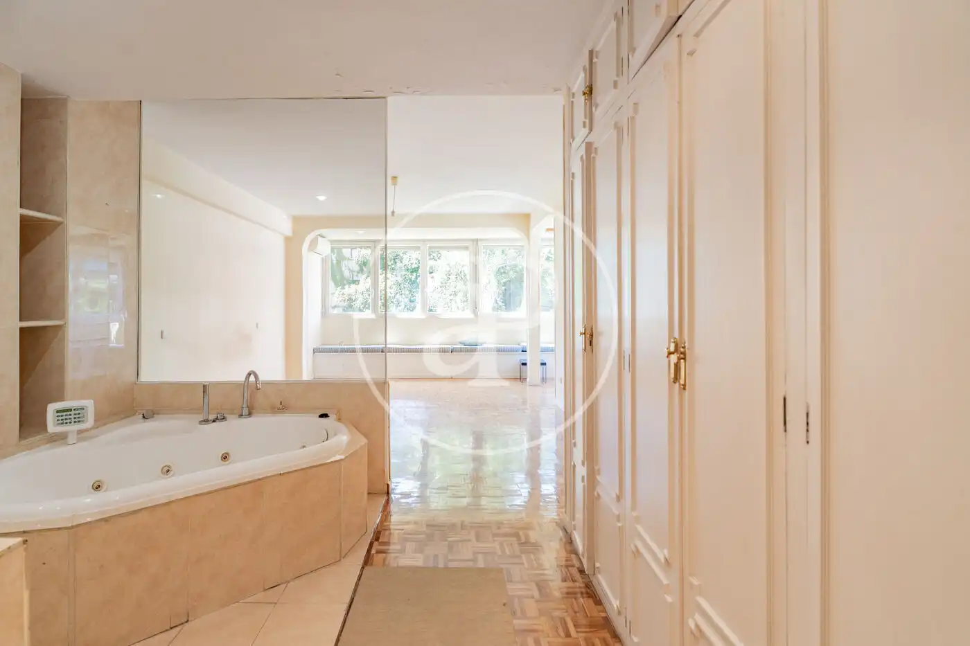 Habitación de Piso de alquiler en Madrid con Aire acondicionado, Calefacción y Jardín privado