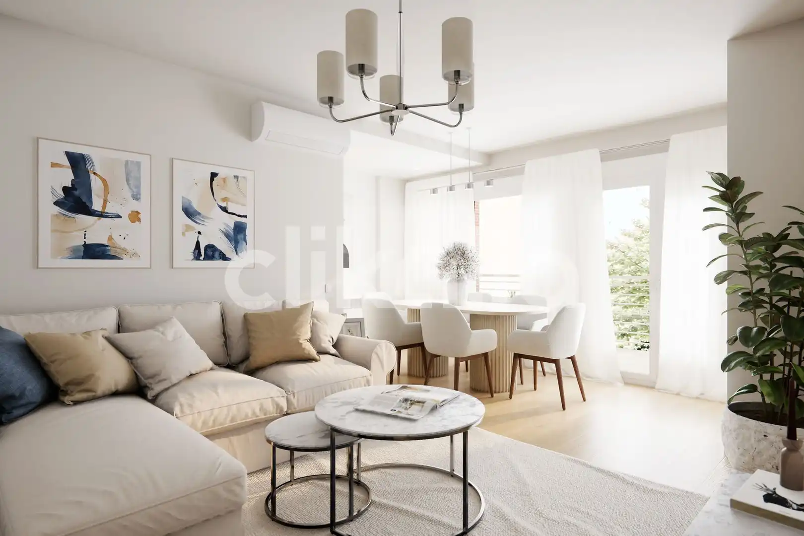 Living room of Flat for sale in Madrid  with Air Conditioner, Heating and Terrace