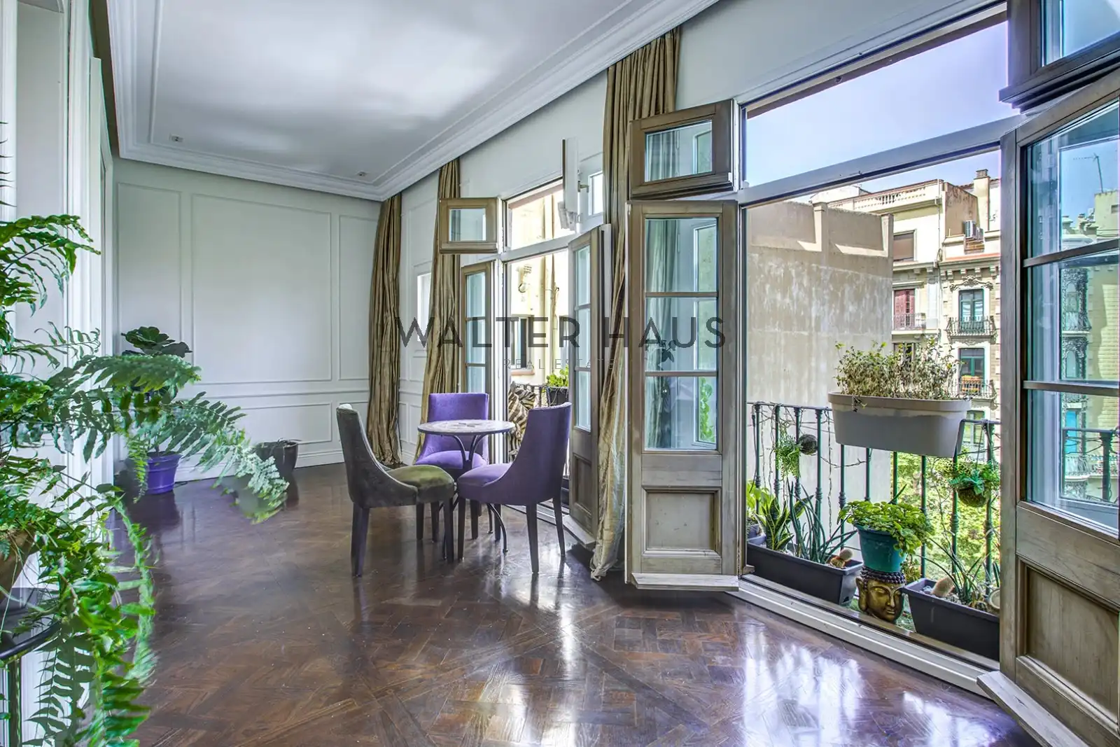 Living room of Flat for sale in Barcelona  with Air Conditioner, Terrace and Balcony