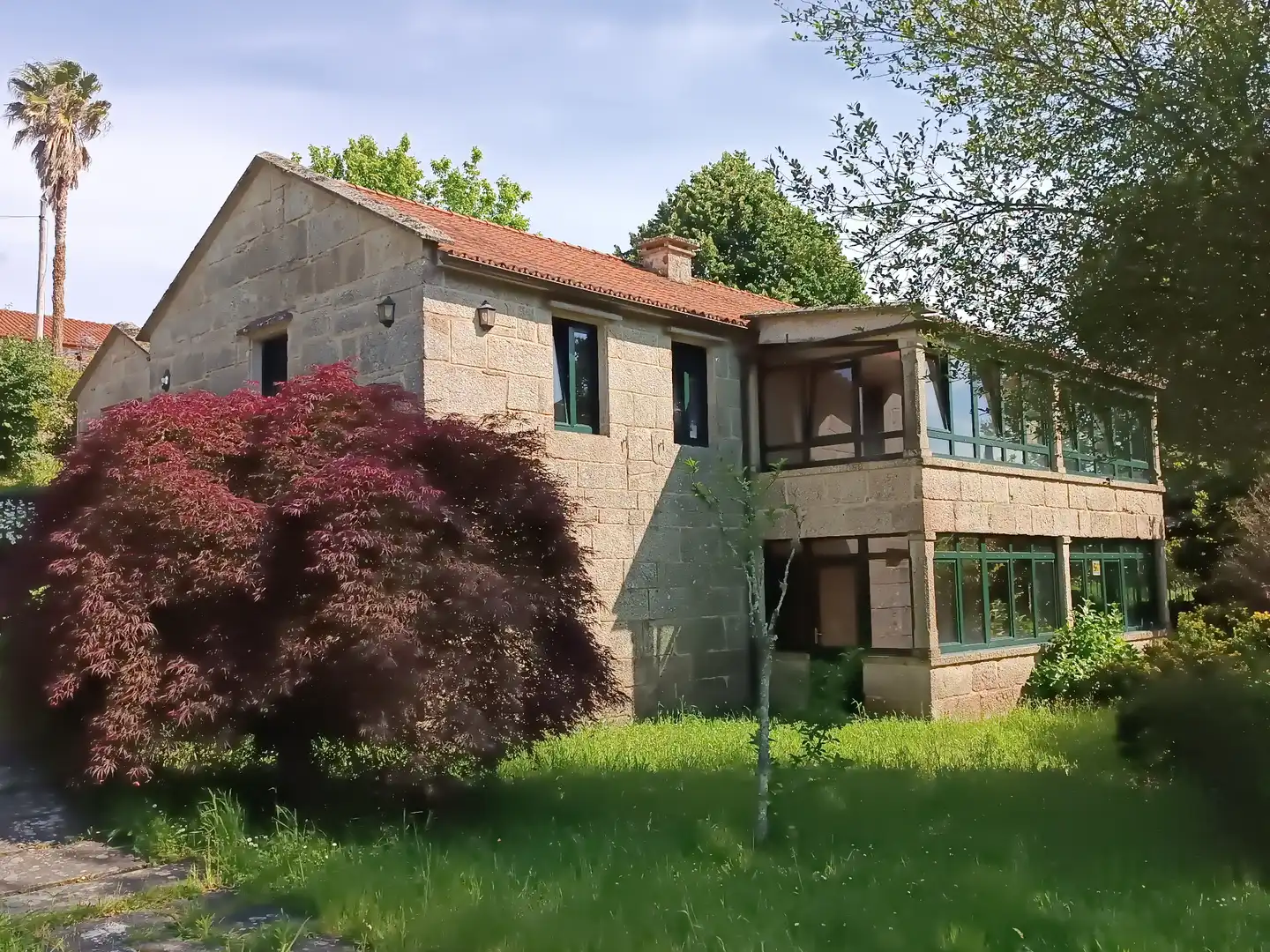 Vista exterior de Casa o xalet en venda en Soutomaior amb Calefacció, Jardí privat i Terrassa