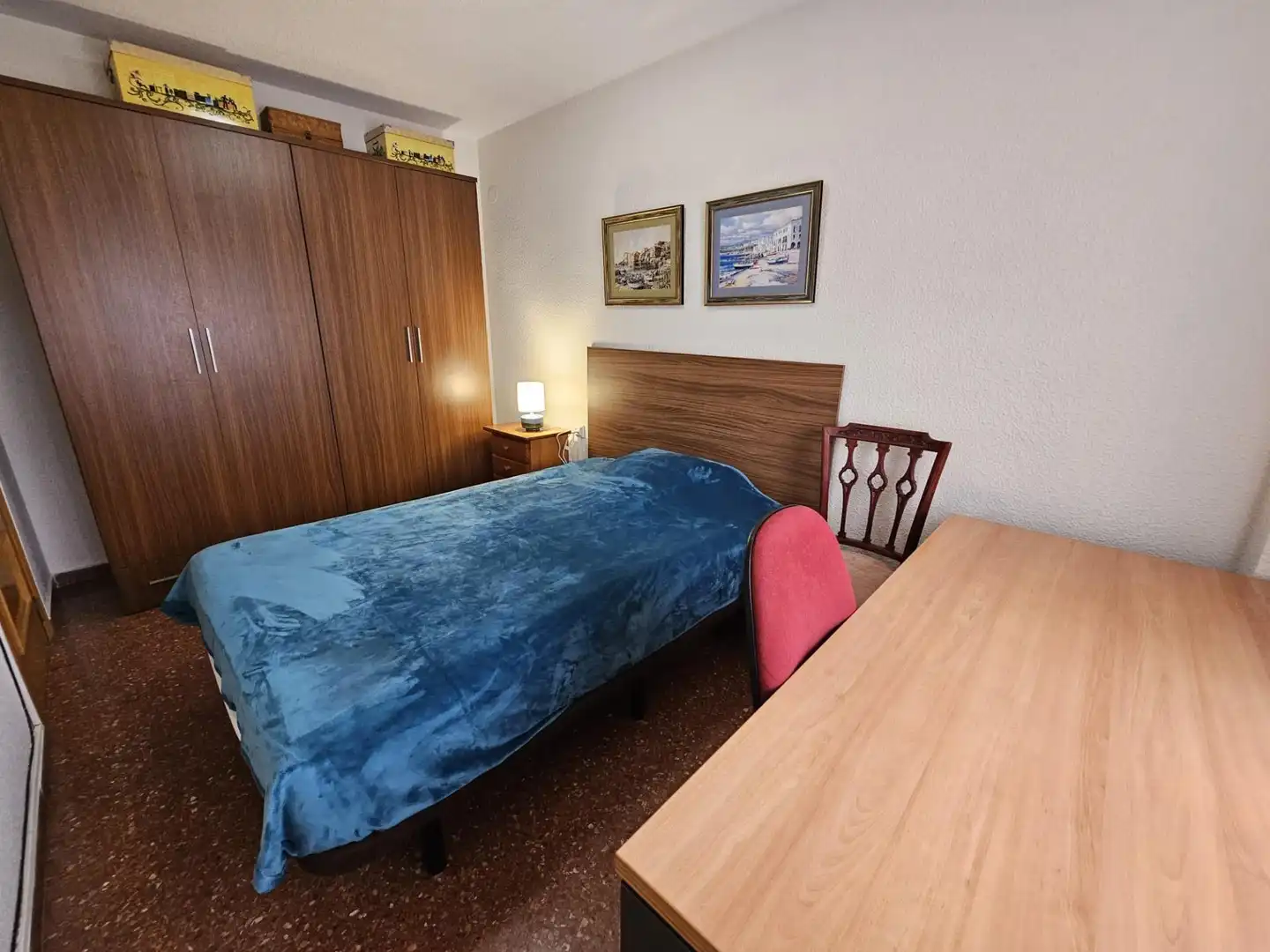 Bedroom of Flat for sale in Valencia  with Air Conditioner, Furnished and Balcony