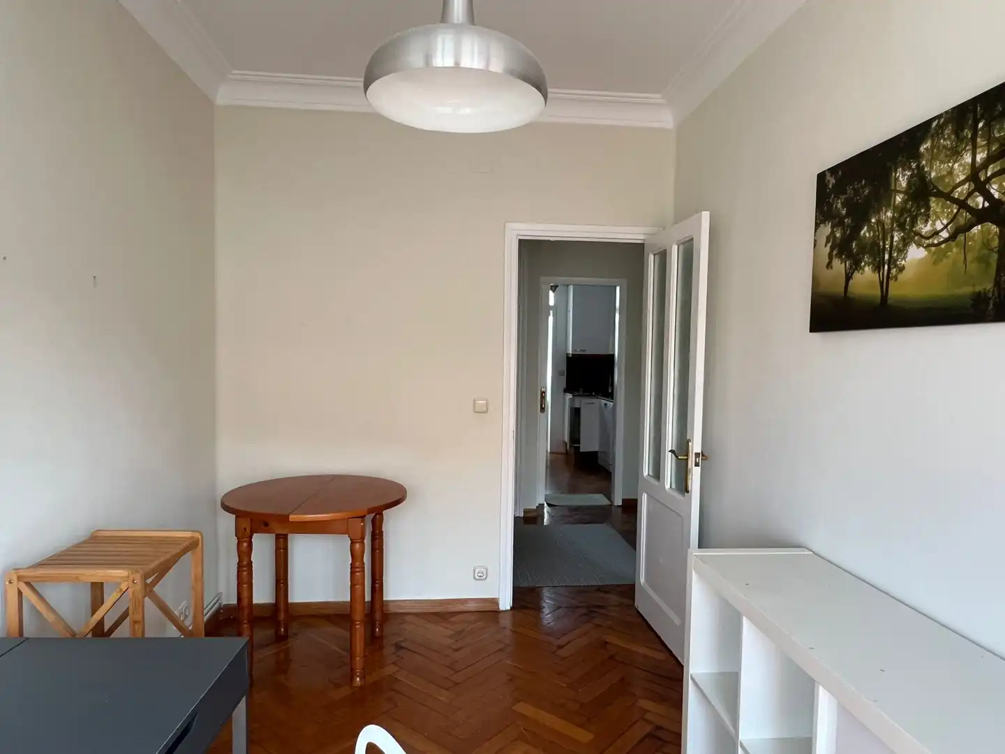 Dining room of Flat for rent in Ferrol  with Heating, Parquet flooring and Furnished