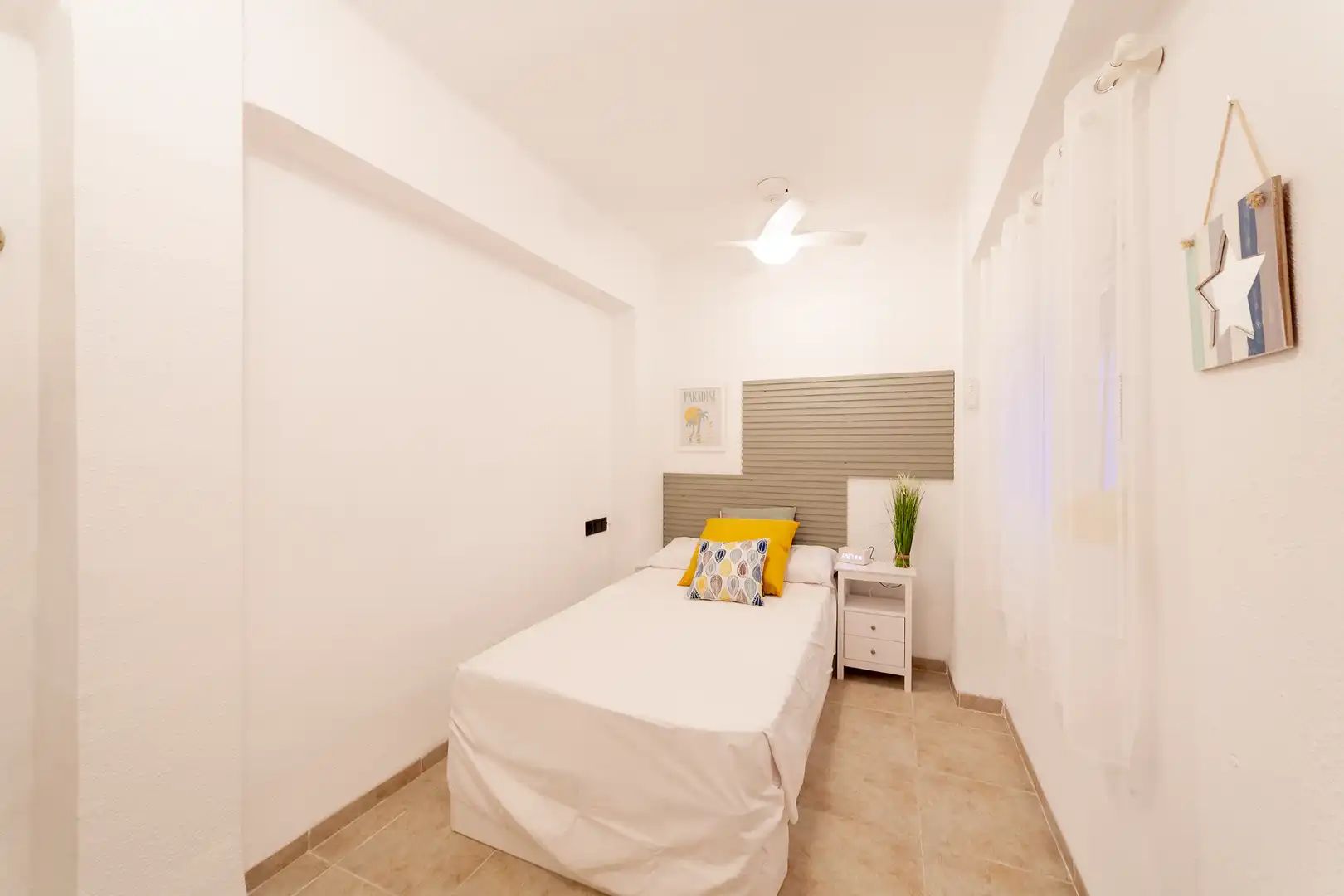 Schlafzimmer von Wohnung zur Miete in Sueca mit Klimaanlage, Heizung und Terrasse