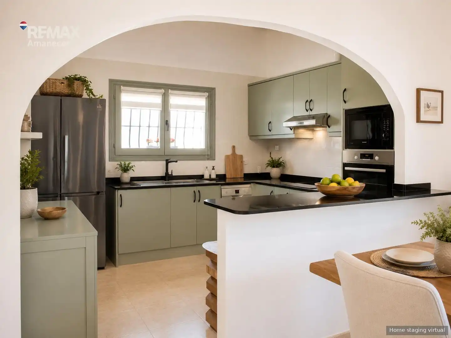 Cuina de Casa o xalet en venda en El Ràfol d'Almúnia amb Aire condicionat, Jardí privat i Terrassa