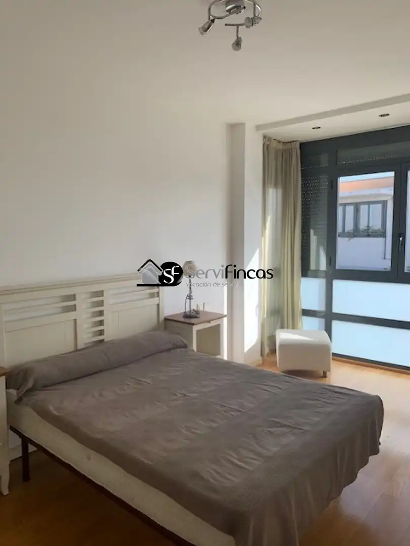 Bedroom of Attic for rent in Madrid  with Air Conditioner, Heating and Private garden