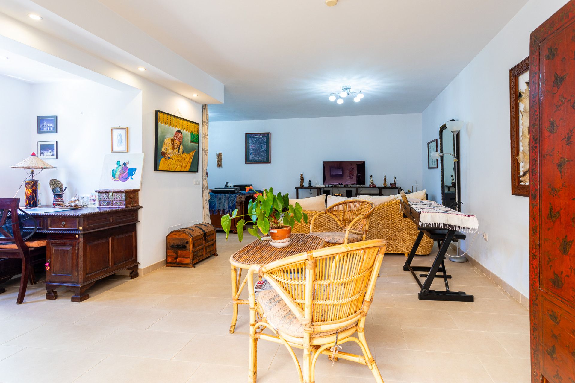 Living room of Single-family semi-detached for sale in Mijas  with Air Conditioner, Private garden and Terrace