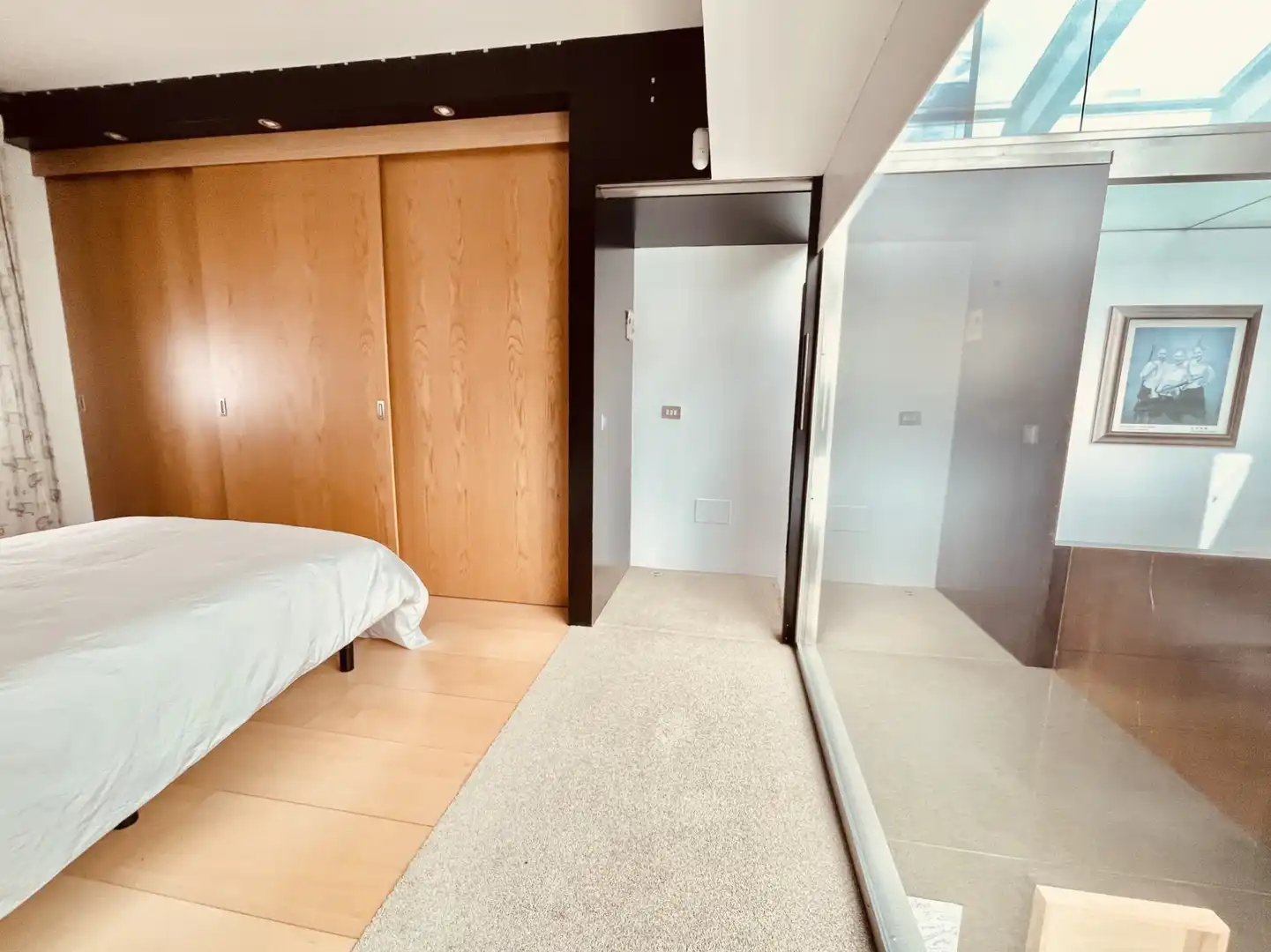 Schlafzimmer von Maisonette zur Miete in Madrid mit Klimaanlage, Heizung und Möbliert