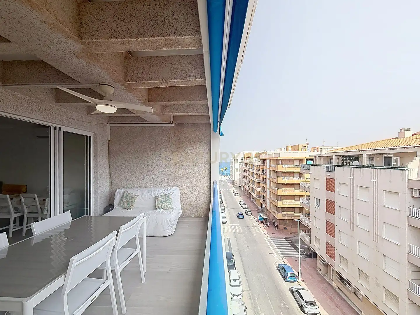 Balcony of Apartments for rent in Torrevieja  with Air Conditioner, Oven and Washing machine