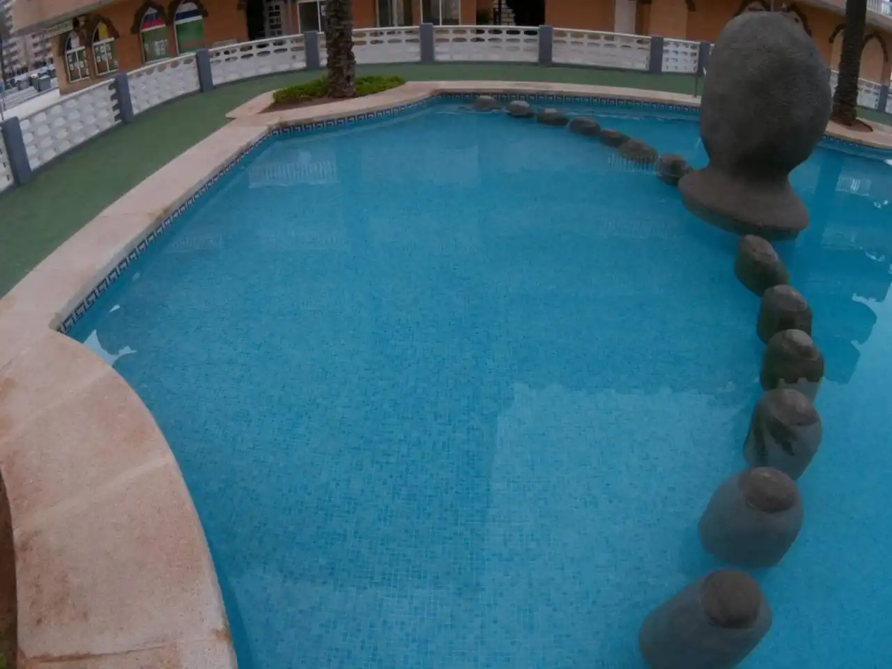 Swimming pool of Attic for sale in Playa del Galán
