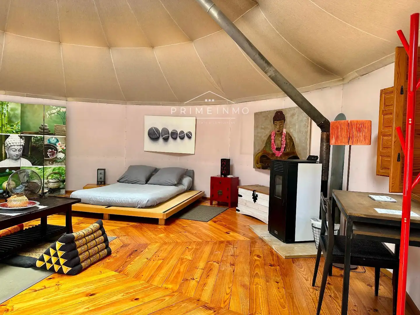 Sala de estar de Finca rústica en venta en Camarles con Calefacción, Terraza y Trastero