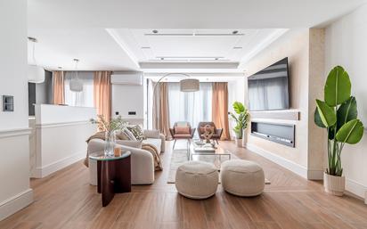 Living room of Flat for sale in  Madrid Capital  with Air Conditioner and Terrace