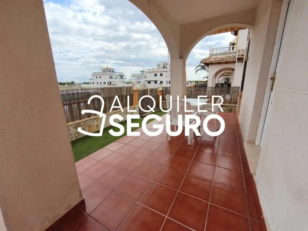 Terraza de Casa o chalet de alquiler en Elche / Elx con Aire acondicionado, Terraza y Piscina