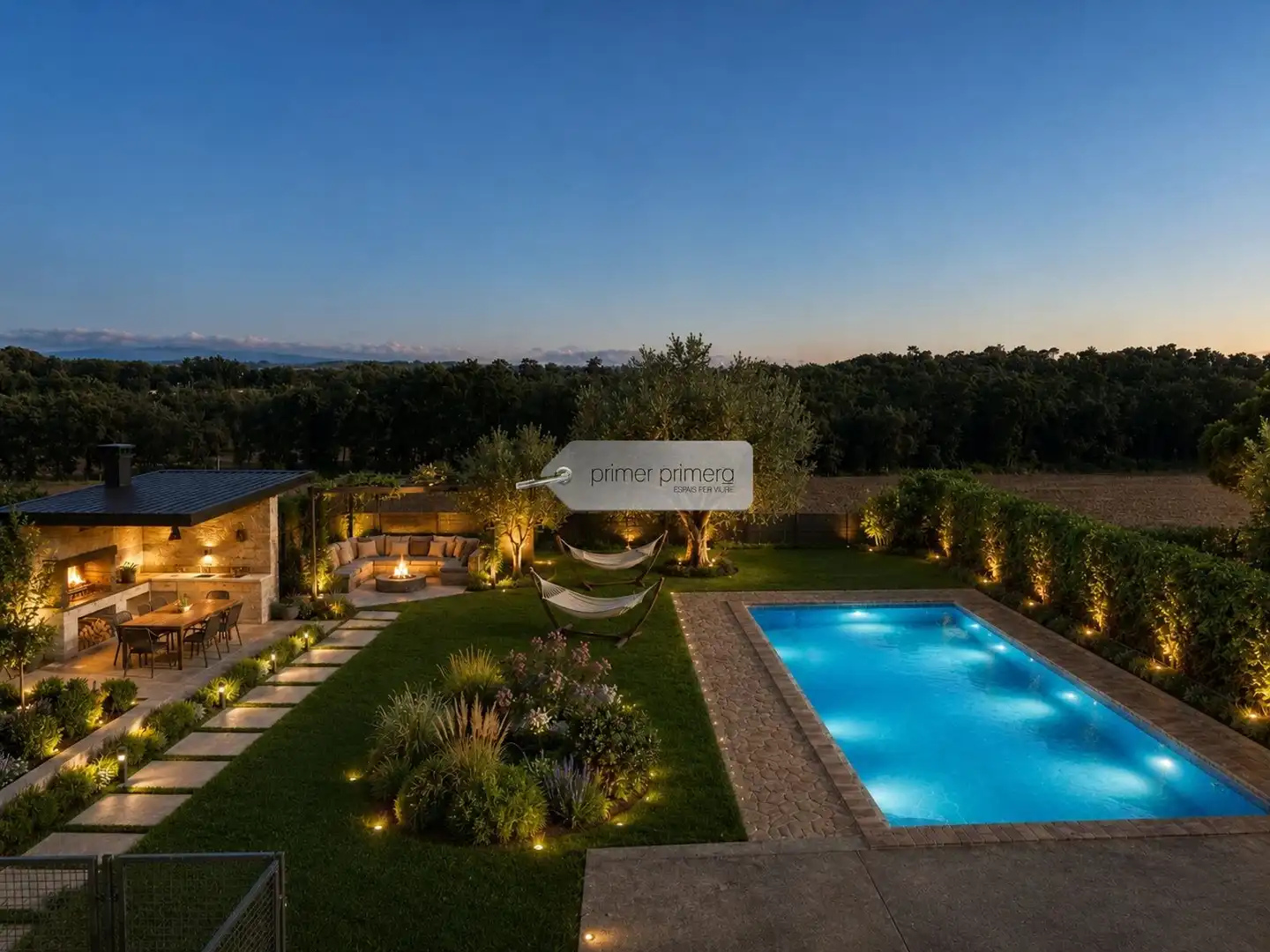 Terraza de Casa o chalet en venta en Vilobí d'Onyar con Aire acondicionado, Calefacción y Jardín privado