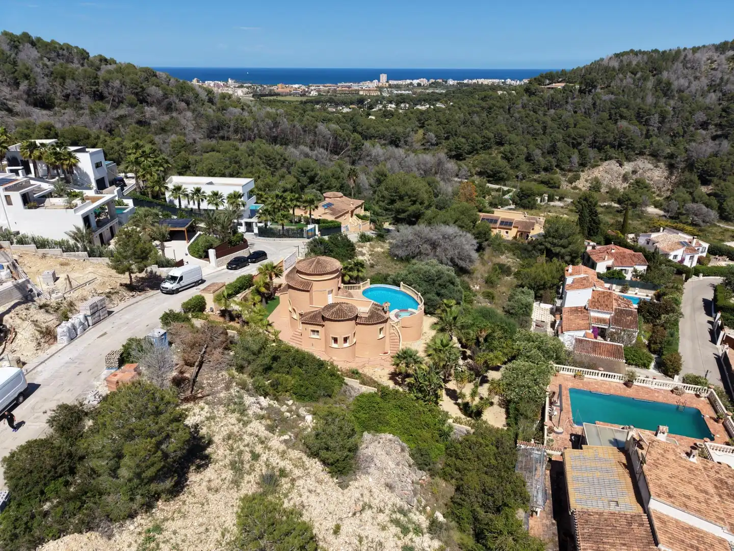 Vista exterior de Casa o xalet en venda en Jávea / Xàbia amb Calefacció, Jardí privat i Terrassa
