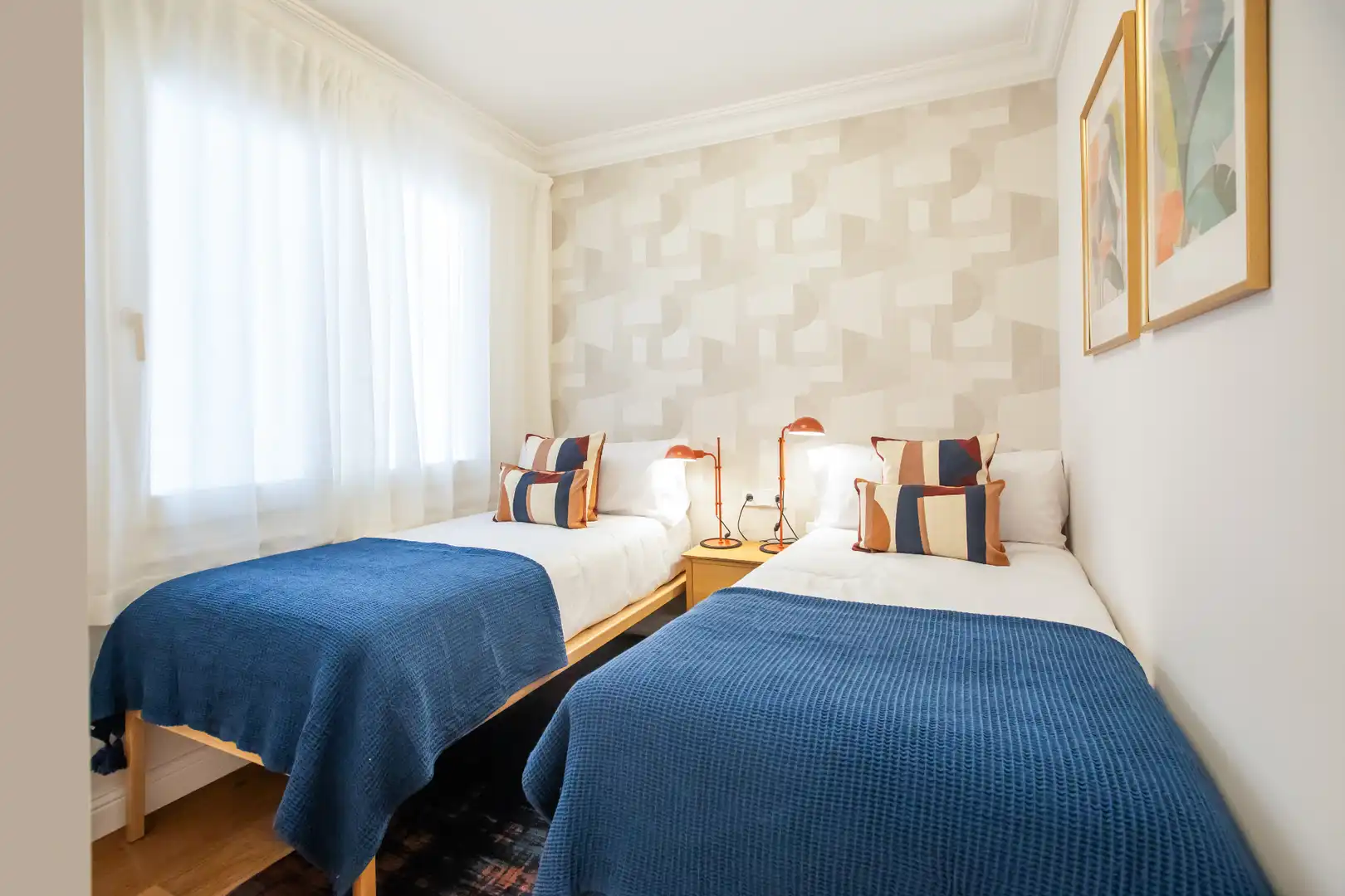 Schlafzimmer von Wohnung zur Miete in Barcelona mit Klimaanlage, Heizung und Parkett