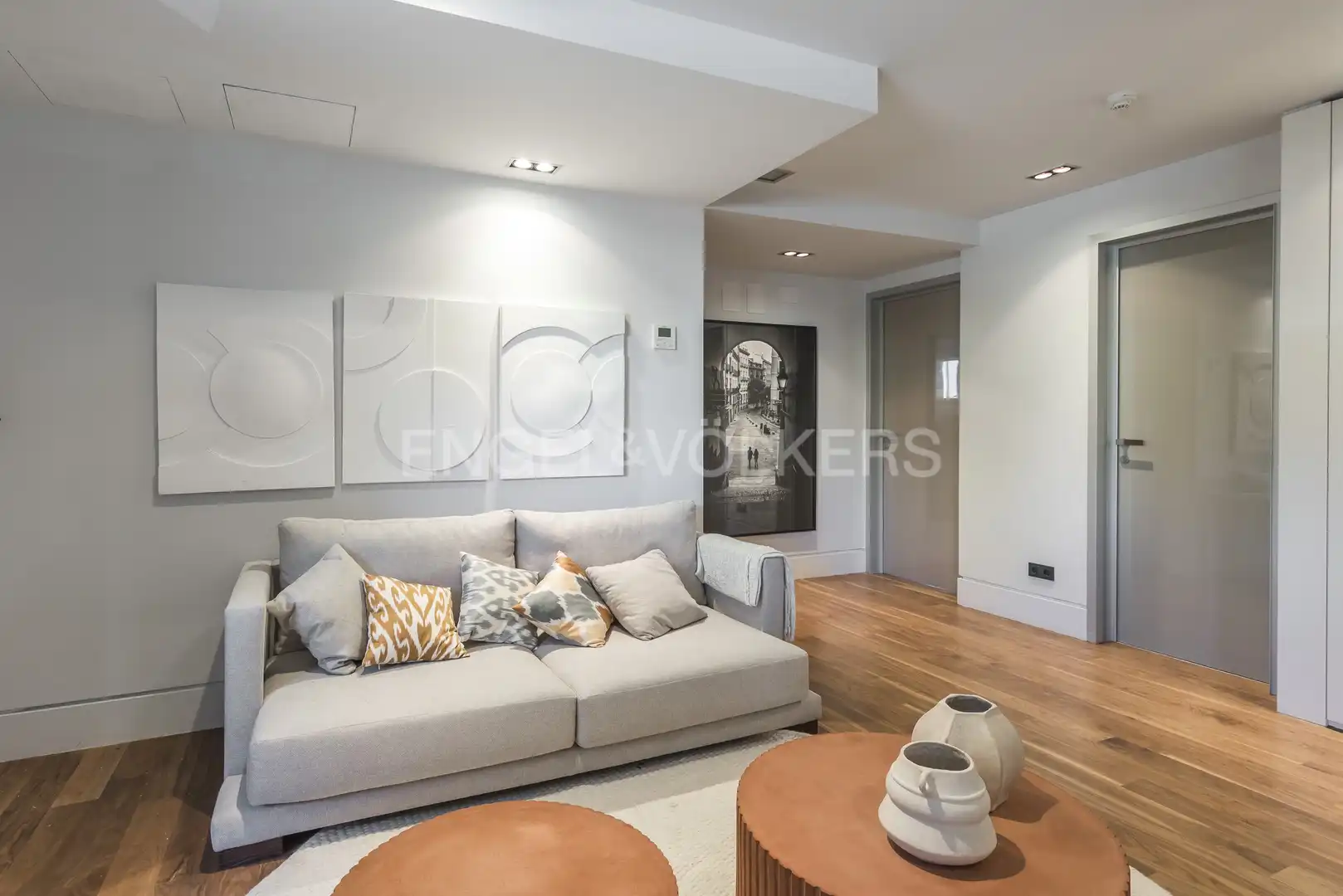 Sala d'estar de Apartament de lloguer en Madrid amb Aire condicionat, Calefacció i Terrassa