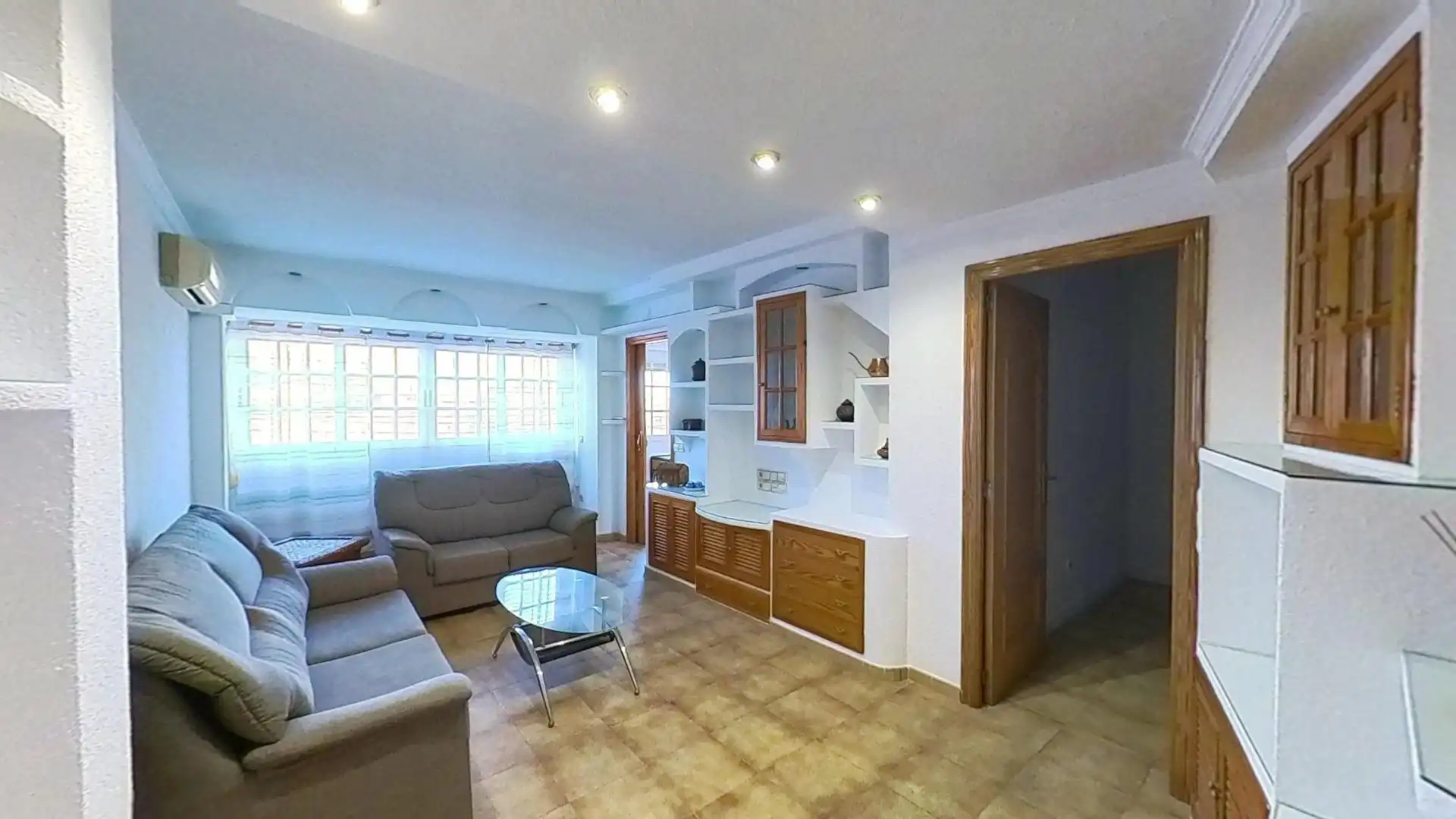 Sala de estar de Piso de alquiler en Alicante / Alacant con Aire acondicionado y Amueblado
