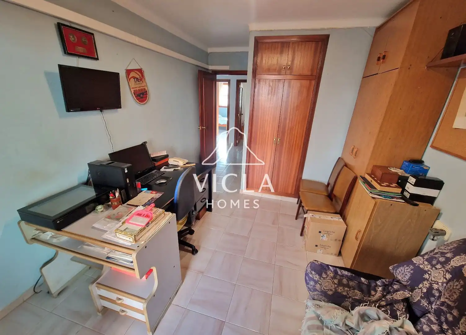 Schlafzimmer von Wohnung zum Verkauf in Eivissa mit Klimaanlage, Heizung und Terrasse