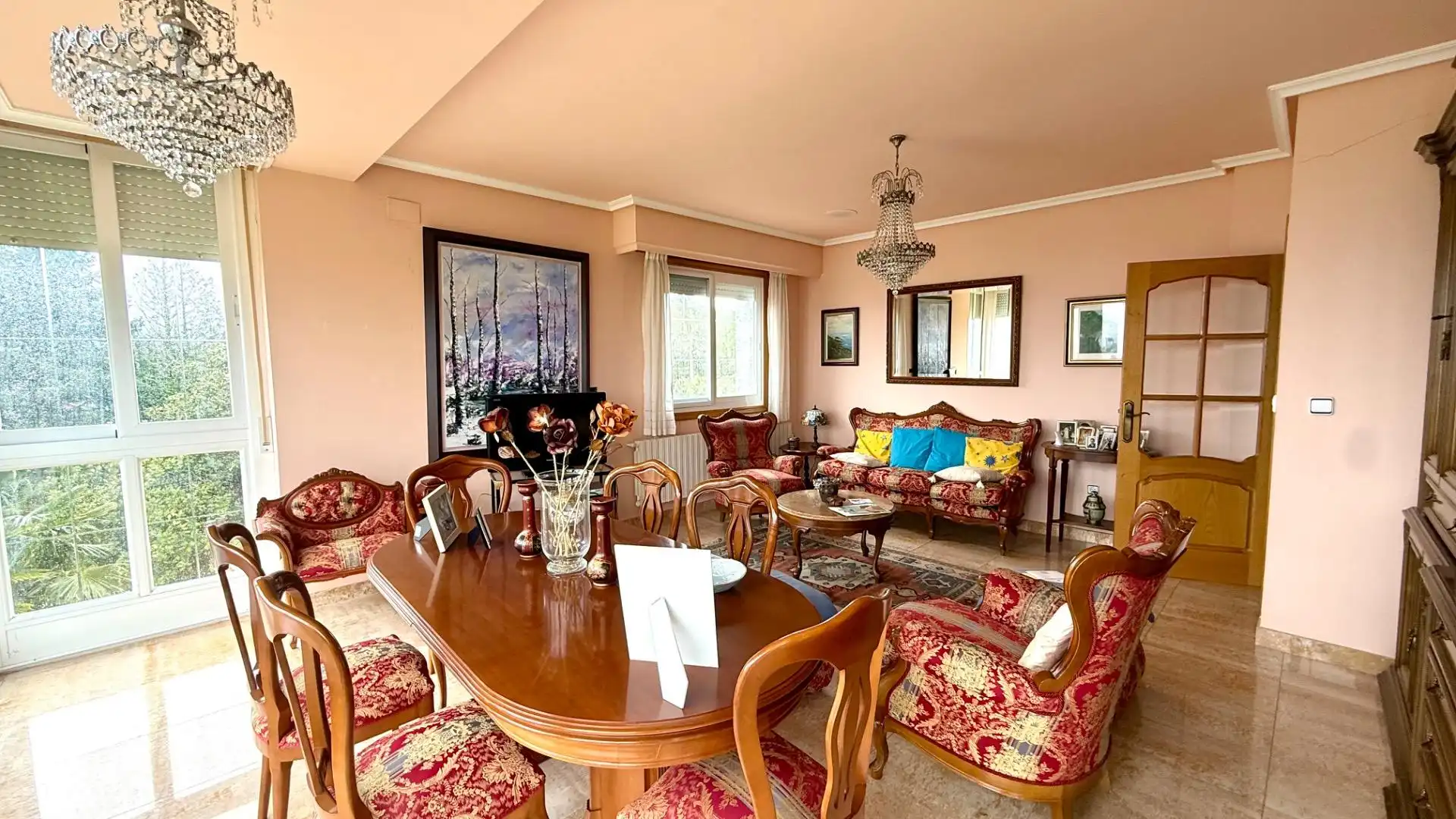 Dining room of Country homes for sale in Toén  with Private garden, Storage room and Swimming Pool