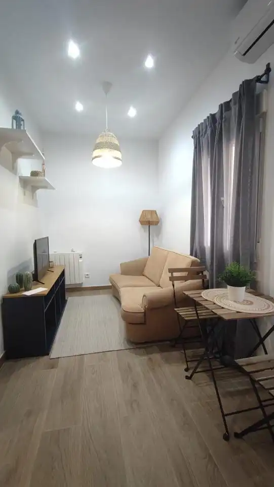 Wohnzimmer von Wohnung zur Miete in Madrid mit Klimaanlage, Heizung und Möbliert