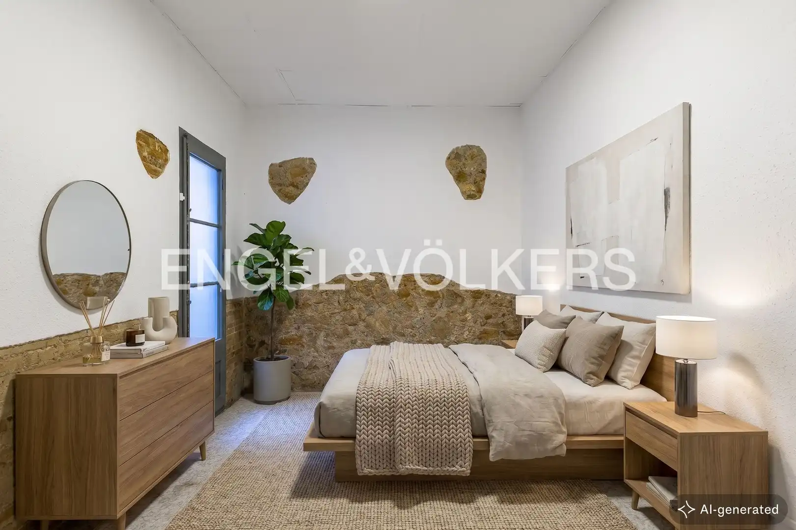 Schlafzimmer von Einfamilien-Reihenhaus zum Verkauf in Tarragona mit Klimaanlage, Heizung und Balkon