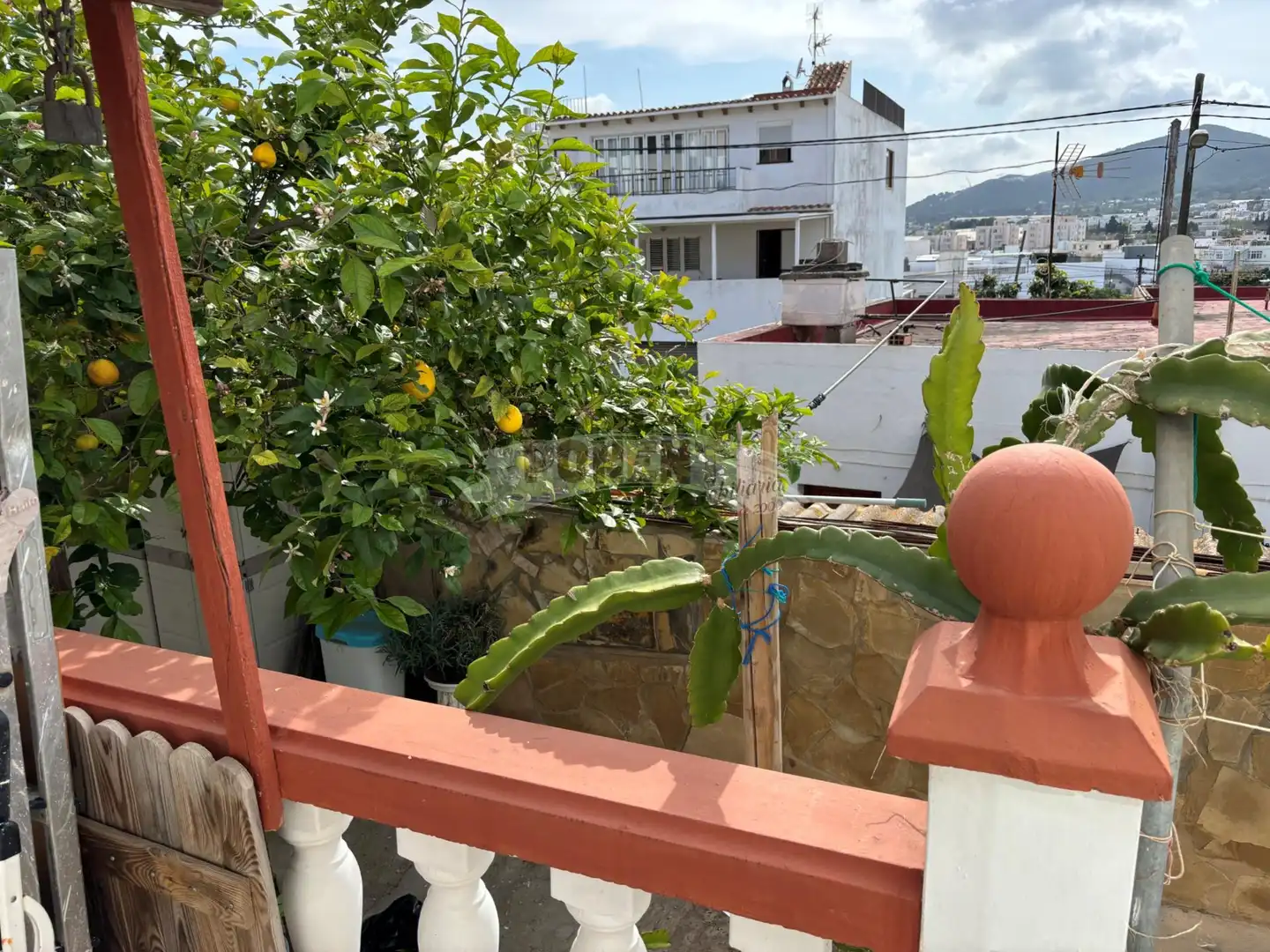 Vista exterior de Casa o xalet en venda en Santa Eulària des Riu amb Aire condicionat, Jardí privat i Terrassa