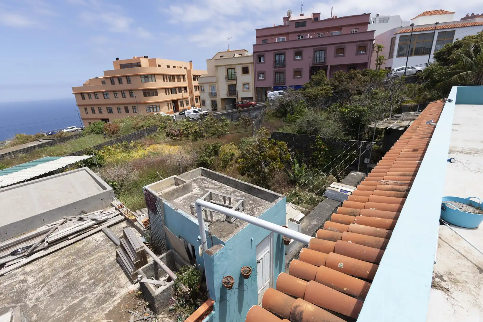 Vista exterior de Casa o xalet en venda en Breña Baja amb Jardí privat, Terrassa i Traster