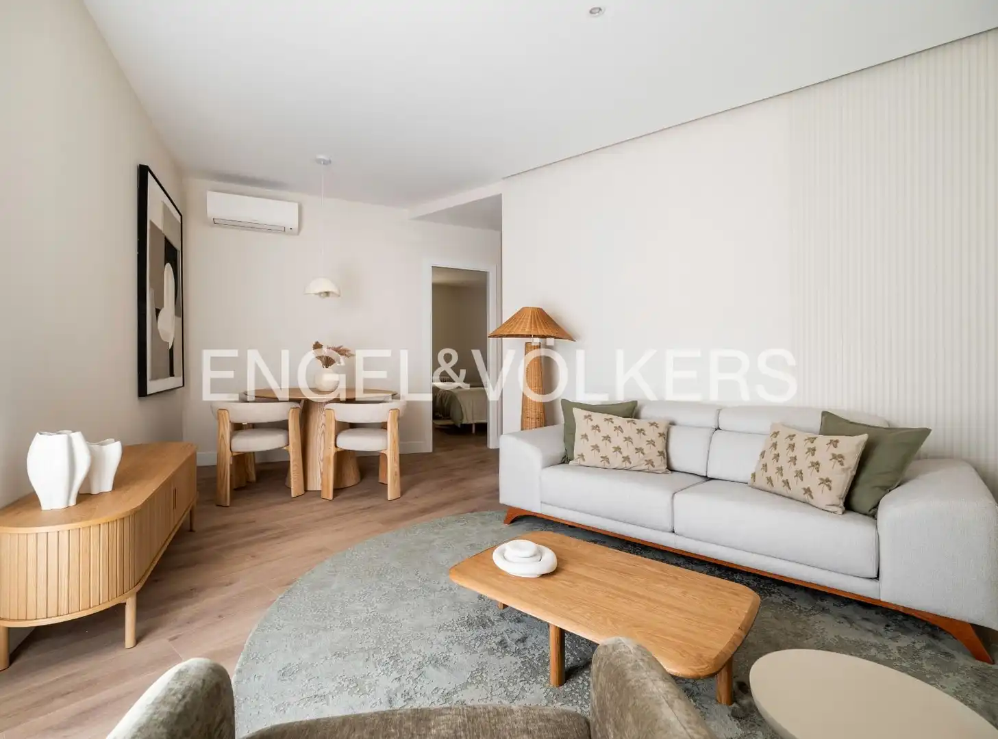Wohnzimmer von Wohnung zur Miete in Madrid mit Klimaanlage, Heizung und Terrasse