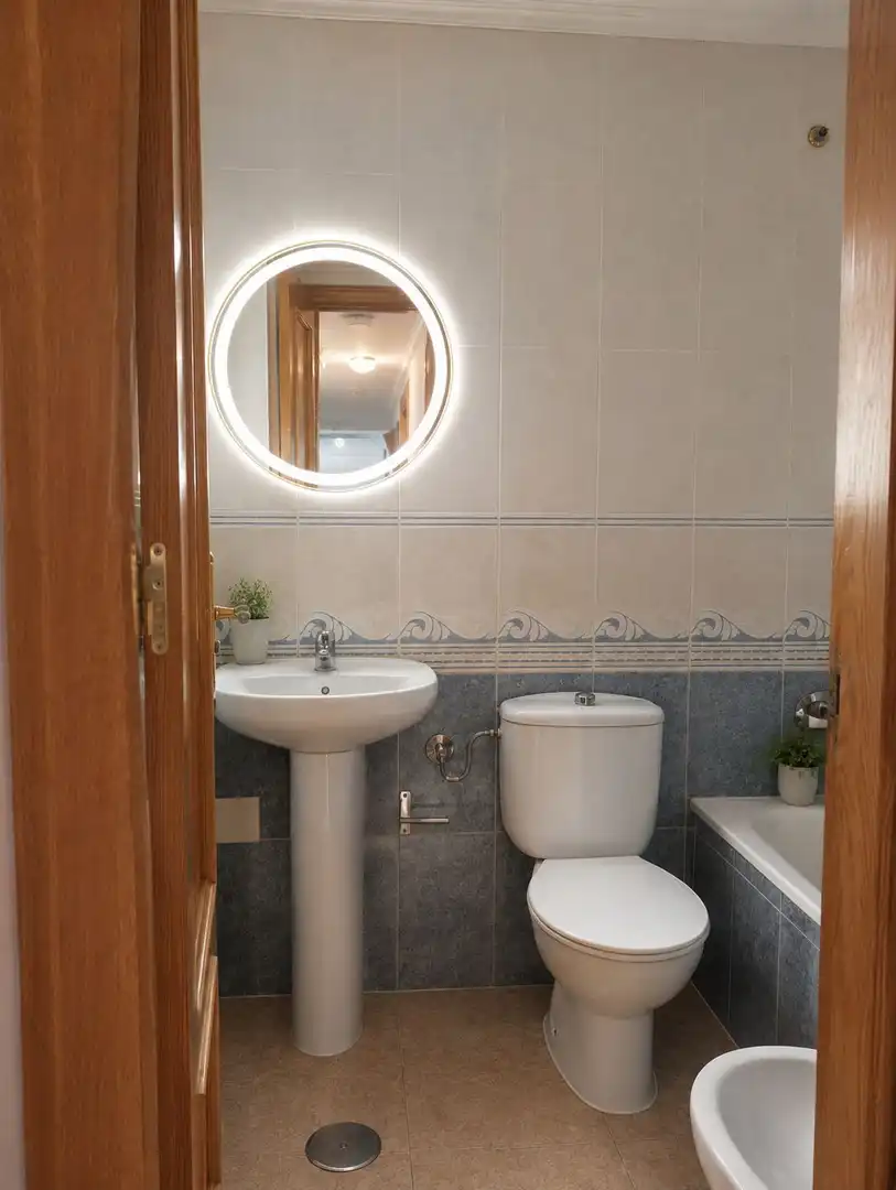 Badezimmer von Wohnung zur Miete in Torrevieja mit Klimaanlage, Heizung und Terrasse