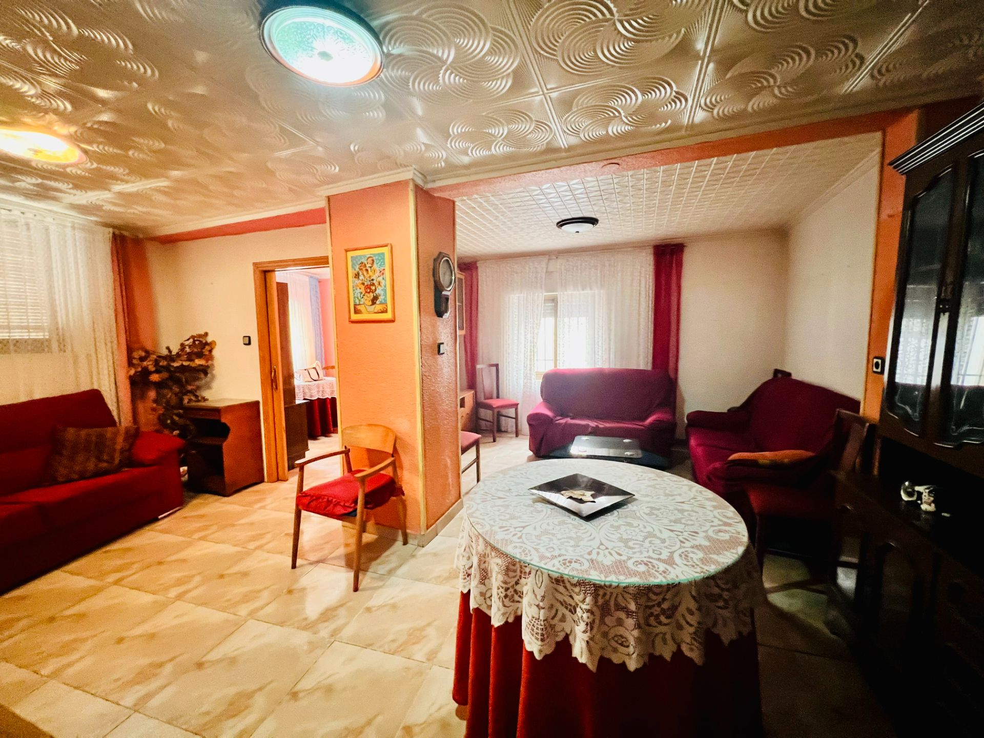 Sala de estar de Casa adosada en venta en Petrer con Terraza