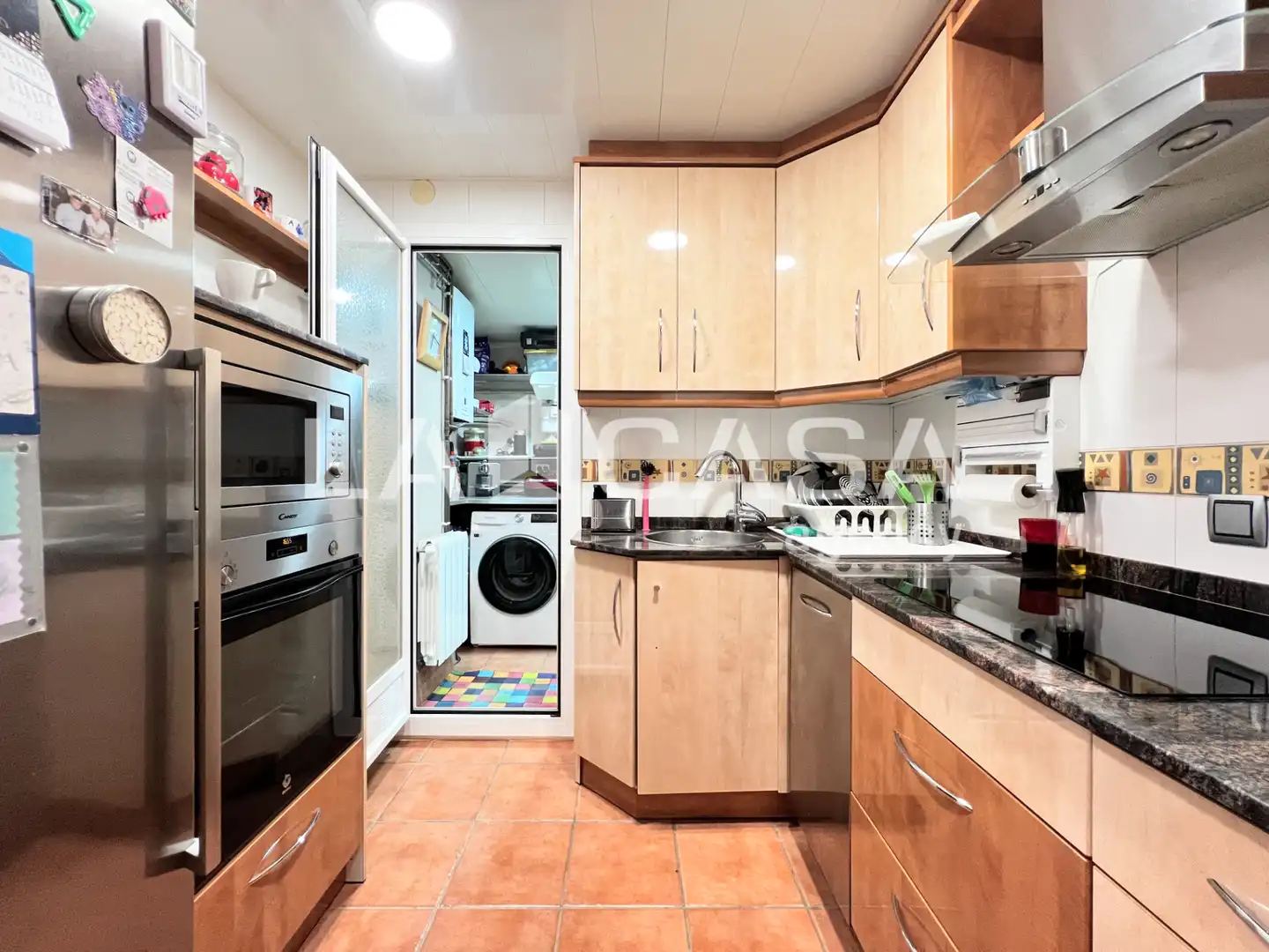 Kitchen of Flat for sale in Badalona  with Balcony