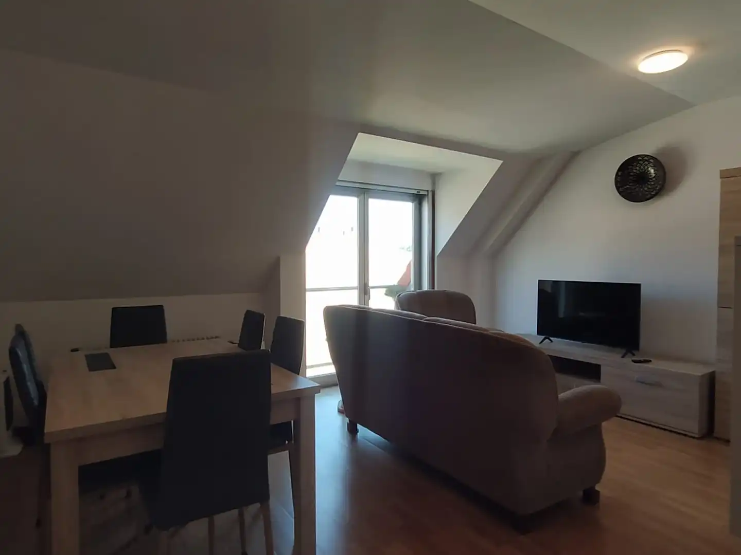 Sala de estar de Ático en venta en Cariño con Parquet, Amueblado y Horno