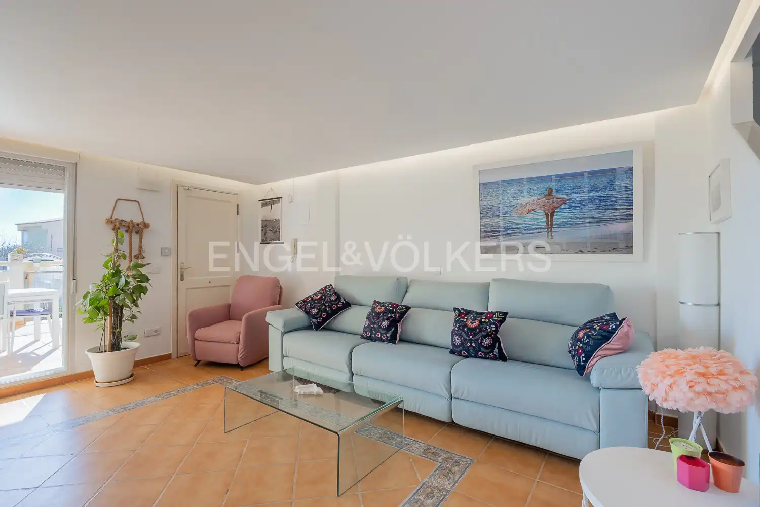 Living room of Houses for rent in Cullera  with Air Conditioner, Heating and Private garden