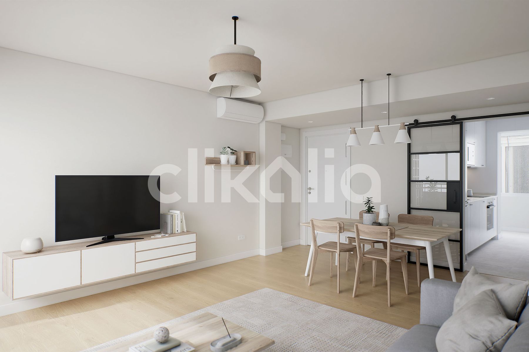 Sala d'estar de Pis en venda en  Sevilla Capital amb Aire condicionat i Terrassa