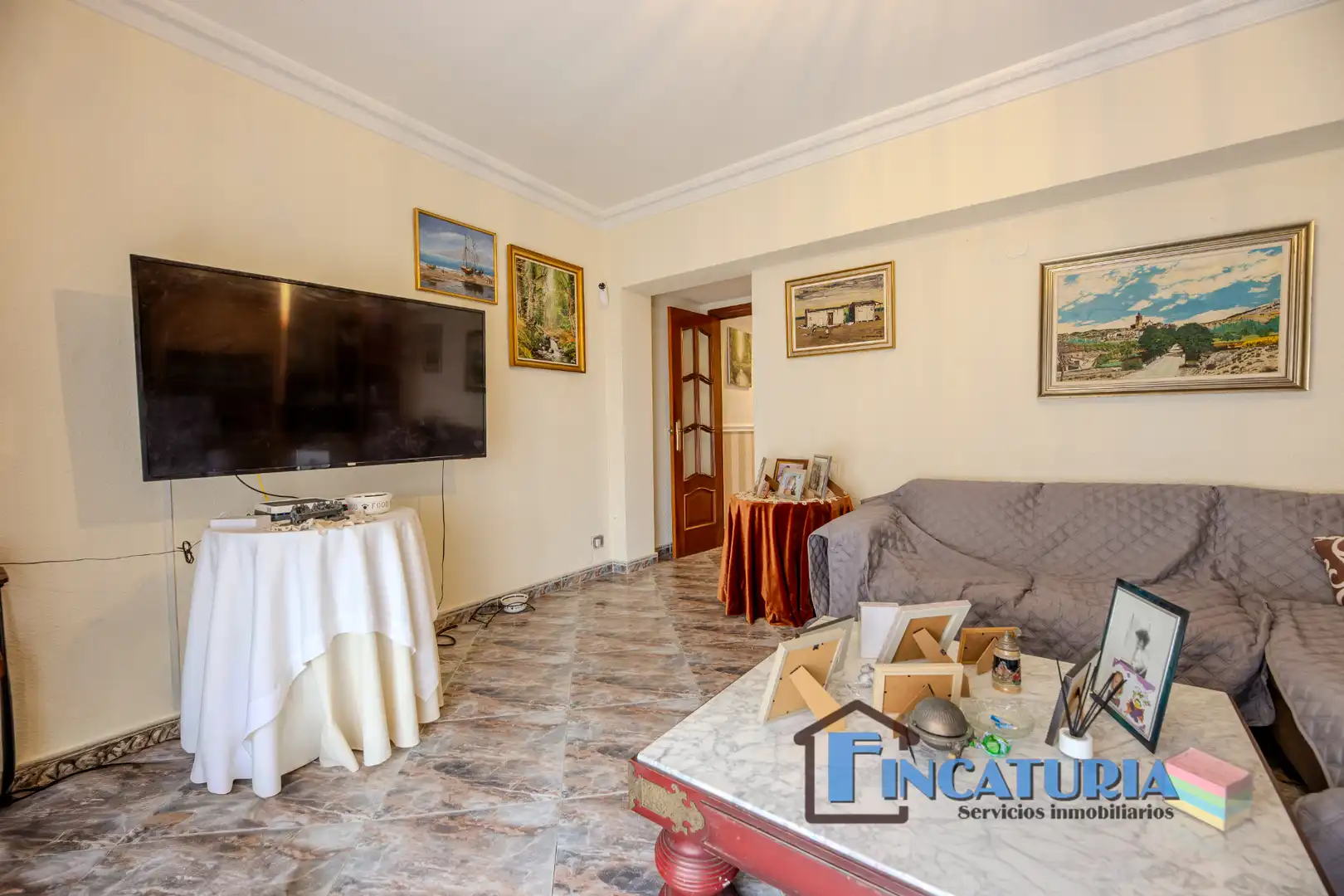 Sala d'estar de Pis en venda en Riba-roja de Túria amb Aire condicionat, Moblat i Forn