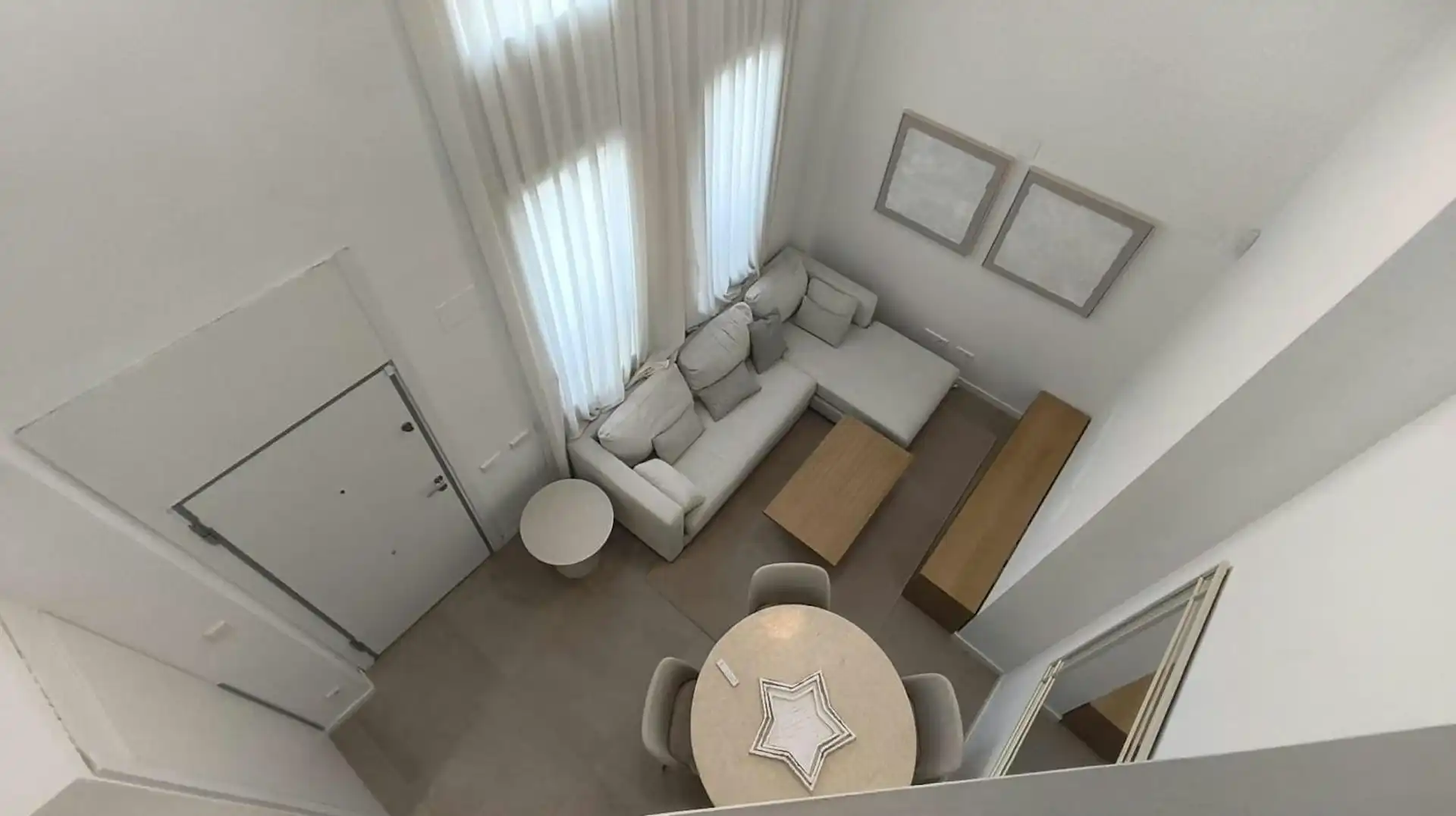 Wohnzimmer von Wohnung zur Miete in Valencia mit Klimaanlage, Heizung und Privatgarten