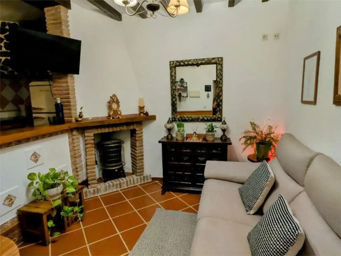 Sala de estar de Piso en venta en Frigiliana con Aire acondicionado y Amueblado