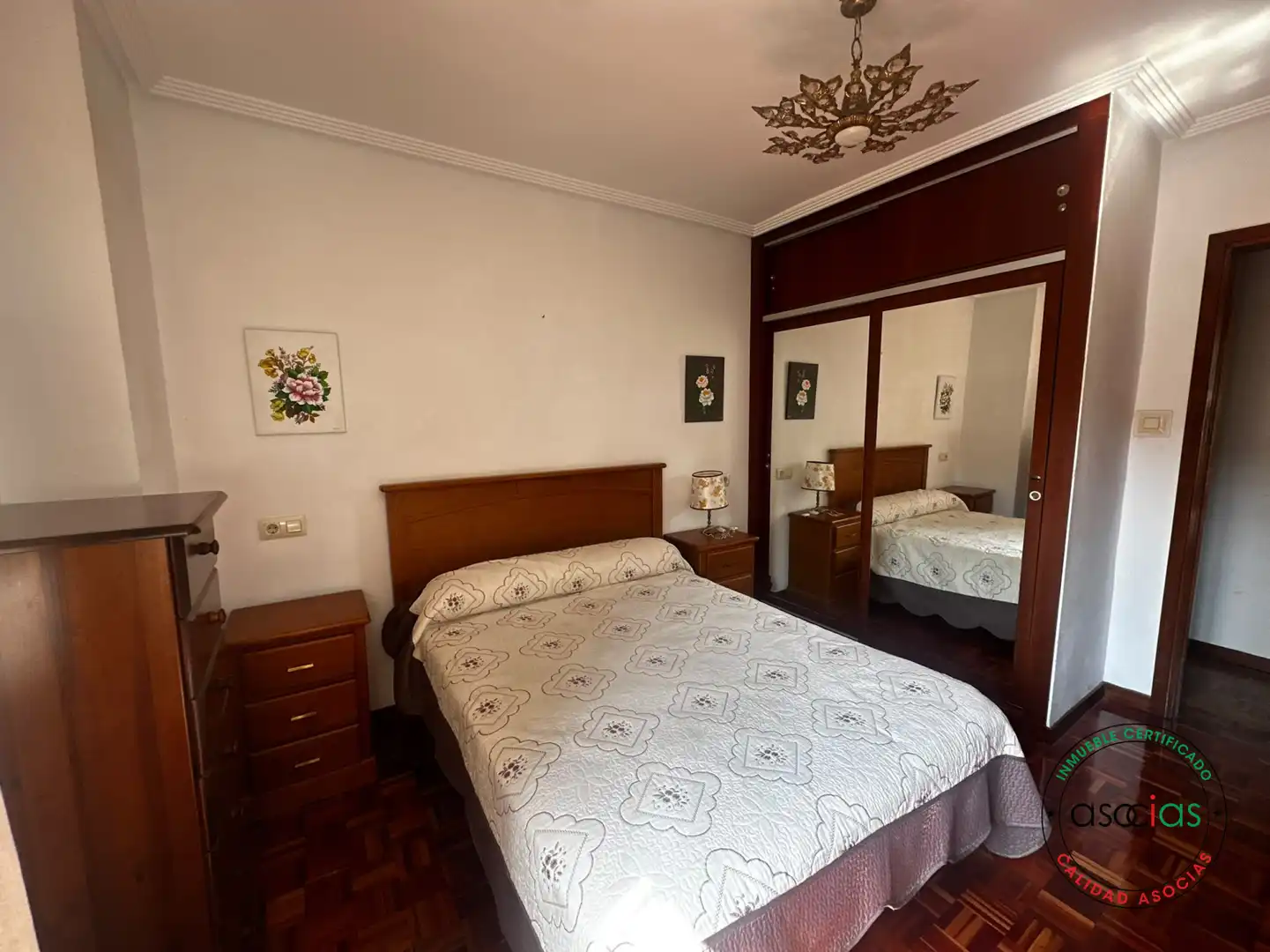 Schlafzimmer von Wohnung zum Verkauf in Langreo mit Heizung, Abstellraum und Balkon