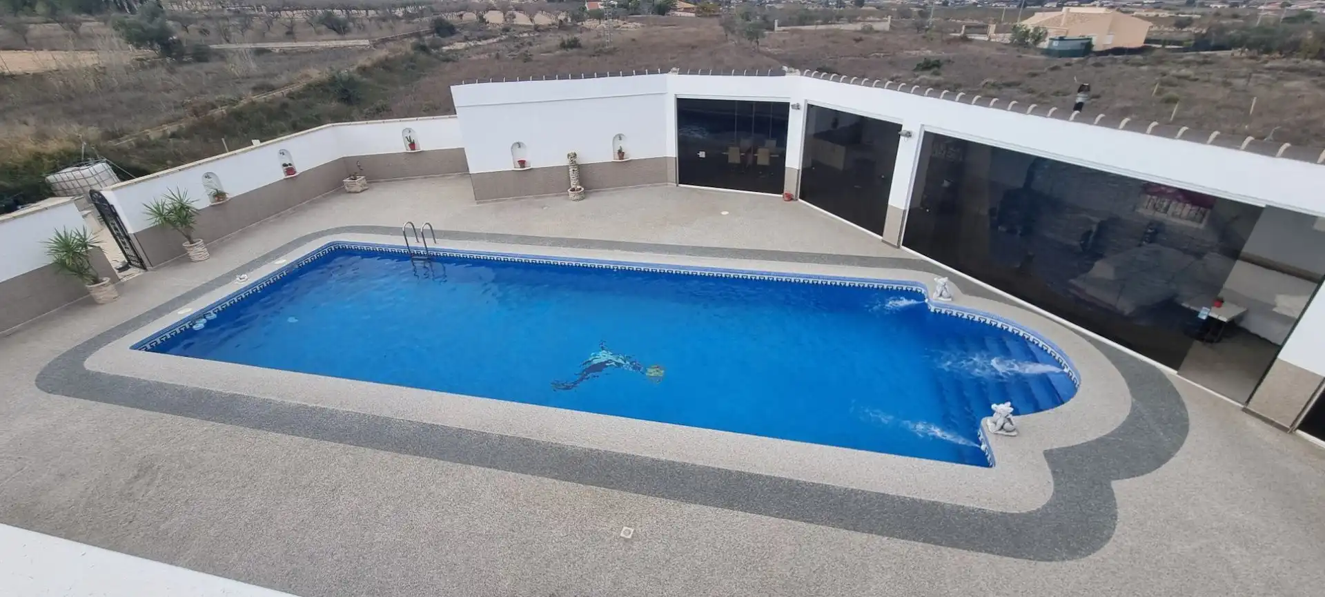 Piscina de Casa o xalet en venda en Hondón de los Frailes amb Jardí privat, Terrassa i Traster