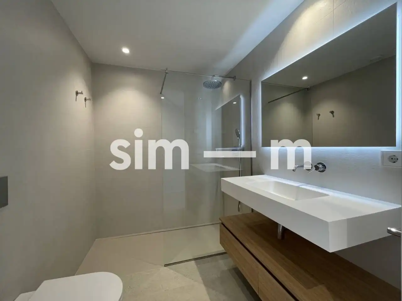 Badezimmer von Wohnung zur Miete in Vic mit Klimaanlage, Heizung und Terrasse