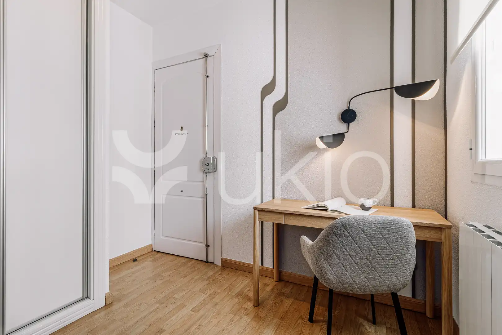 Habitación de Apartamento de alquiler en Madrid con Aire acondicionado, Calefacción y Amueblado
