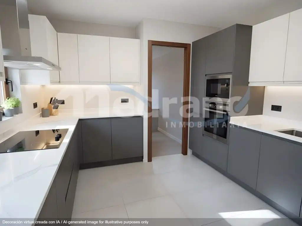 Cocina de Casa o chalet en venta en Benidorm con Piscina