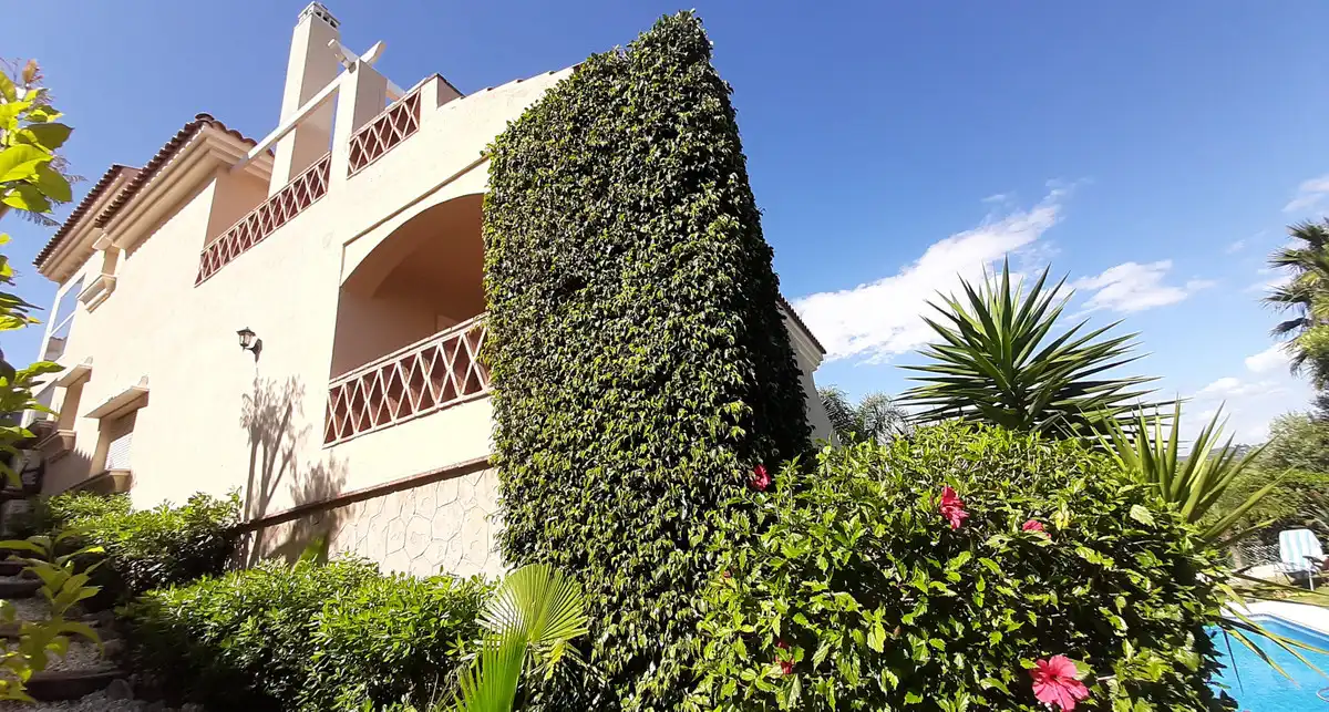 Exterior view of Houses for sale in Mijas  with Air Conditioner, Heating and Private garden