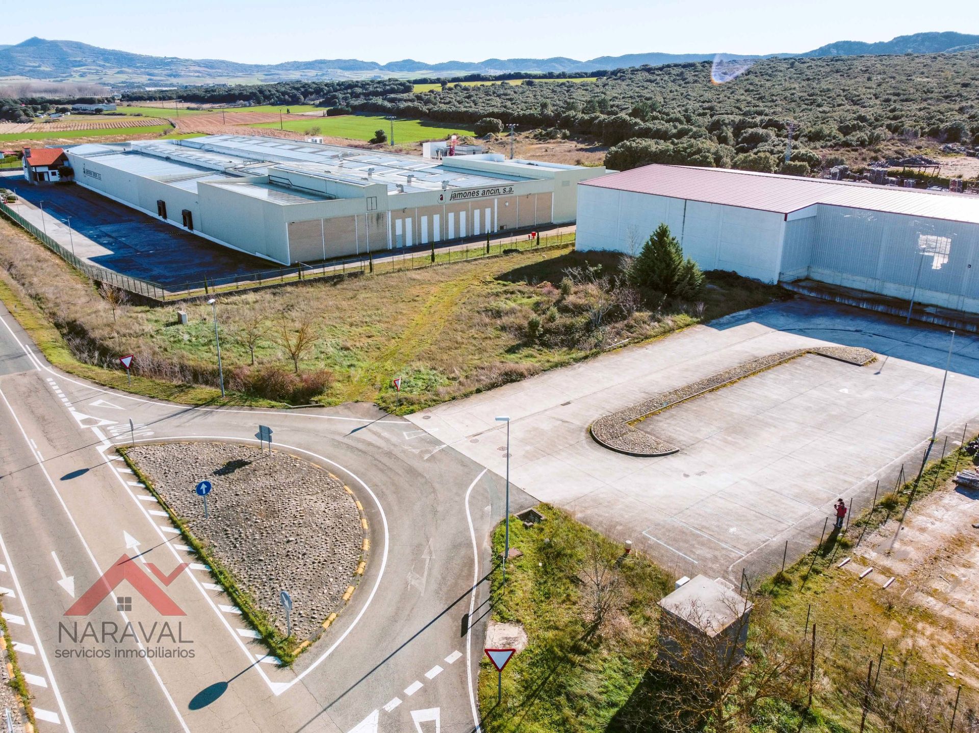 Exterior view of Industrial land for sale in Ancín / Antzin