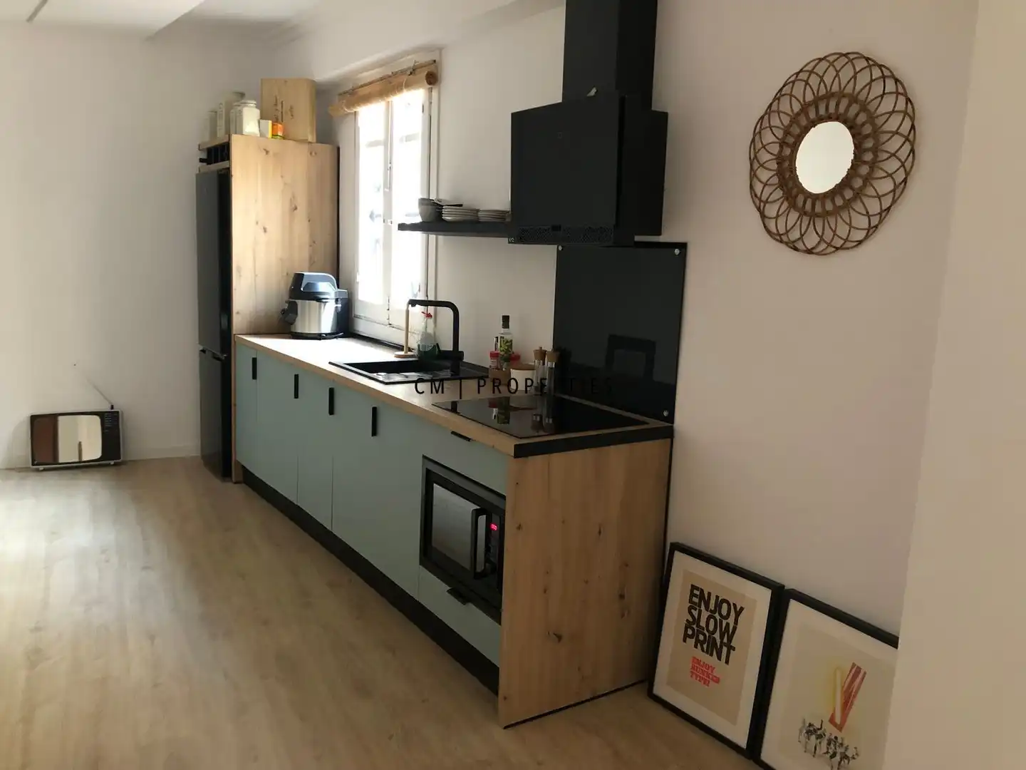 Küche von Wohnung zur Miete in Valencia mit Klimaanlage, Heizung und Möbliert