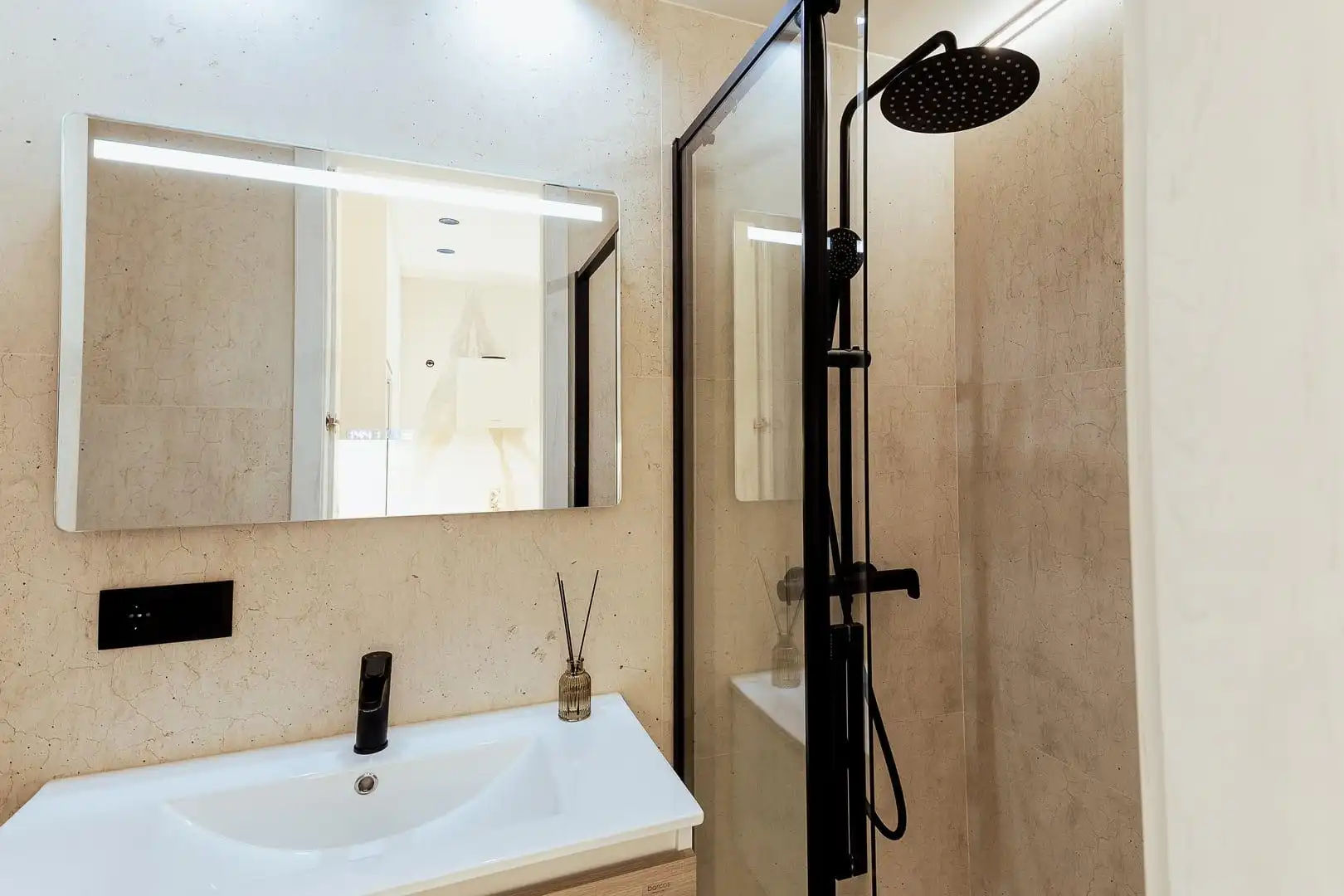 Bathroom of Study for rent in Elda  with Air Conditioner and Terrace