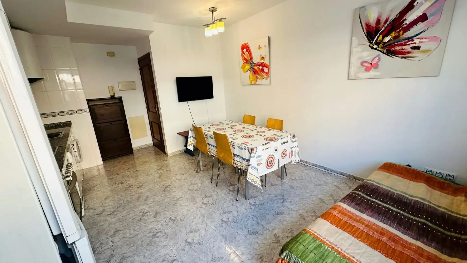 Esszimmer von Wohnungen zum Verkauf in Lloret de Mar mit Klimaanlage, Heizung und Terrasse