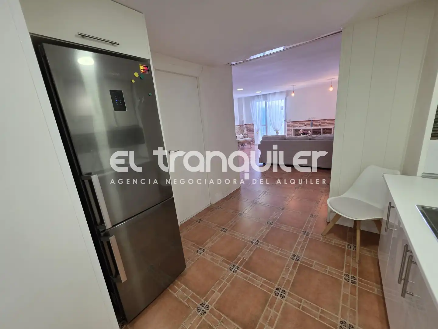 Cocina de Piso de alquiler en Madrid con Terraza, Amueblado y Lavadora