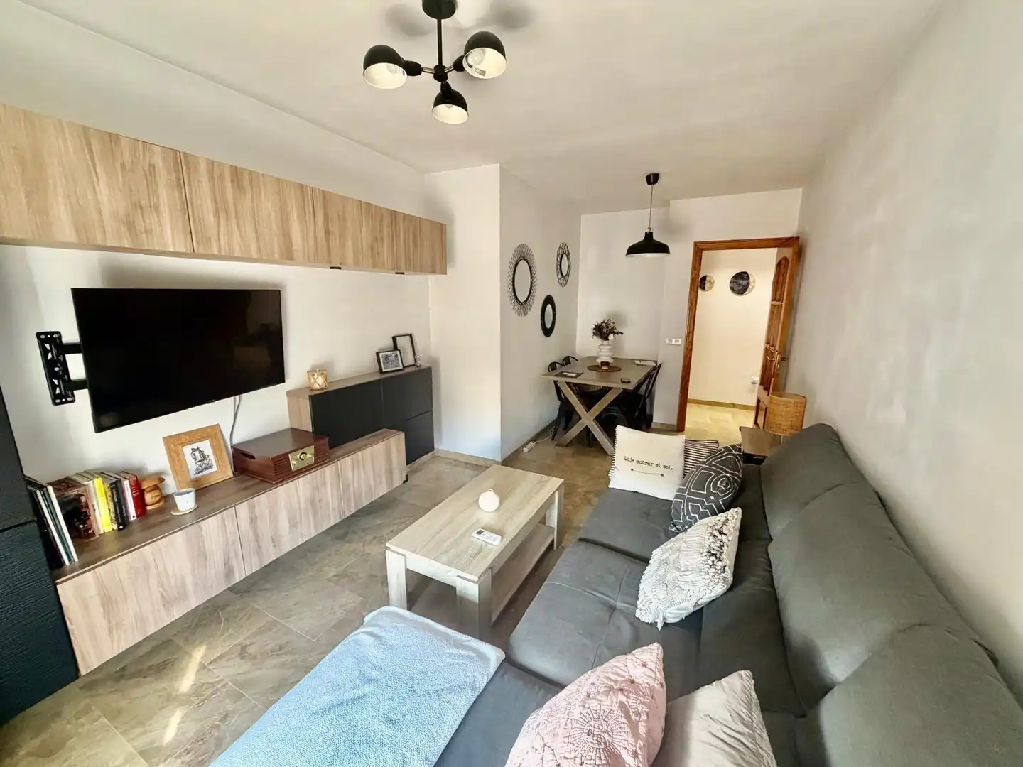 Living room of Attic for sale in Málaga  with Air Conditioner, Terrace and Furnished