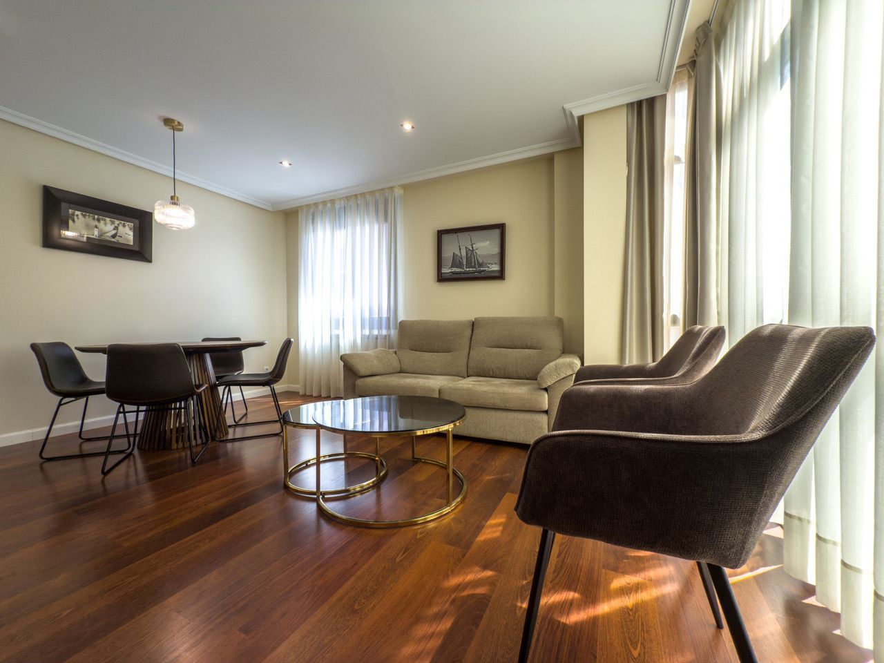 Living room of Flat for sale in Llanes  with Heating and Furnished